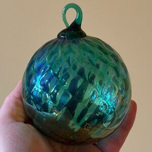 VINTAGE Glass Christmas Ornament